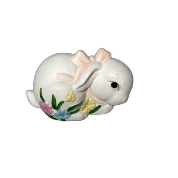 EASTER Fitz/Floyd OCI Omnibus Set 4 Bunny Collection Porcelain Figurines Taiwan - Picture 7 of 11